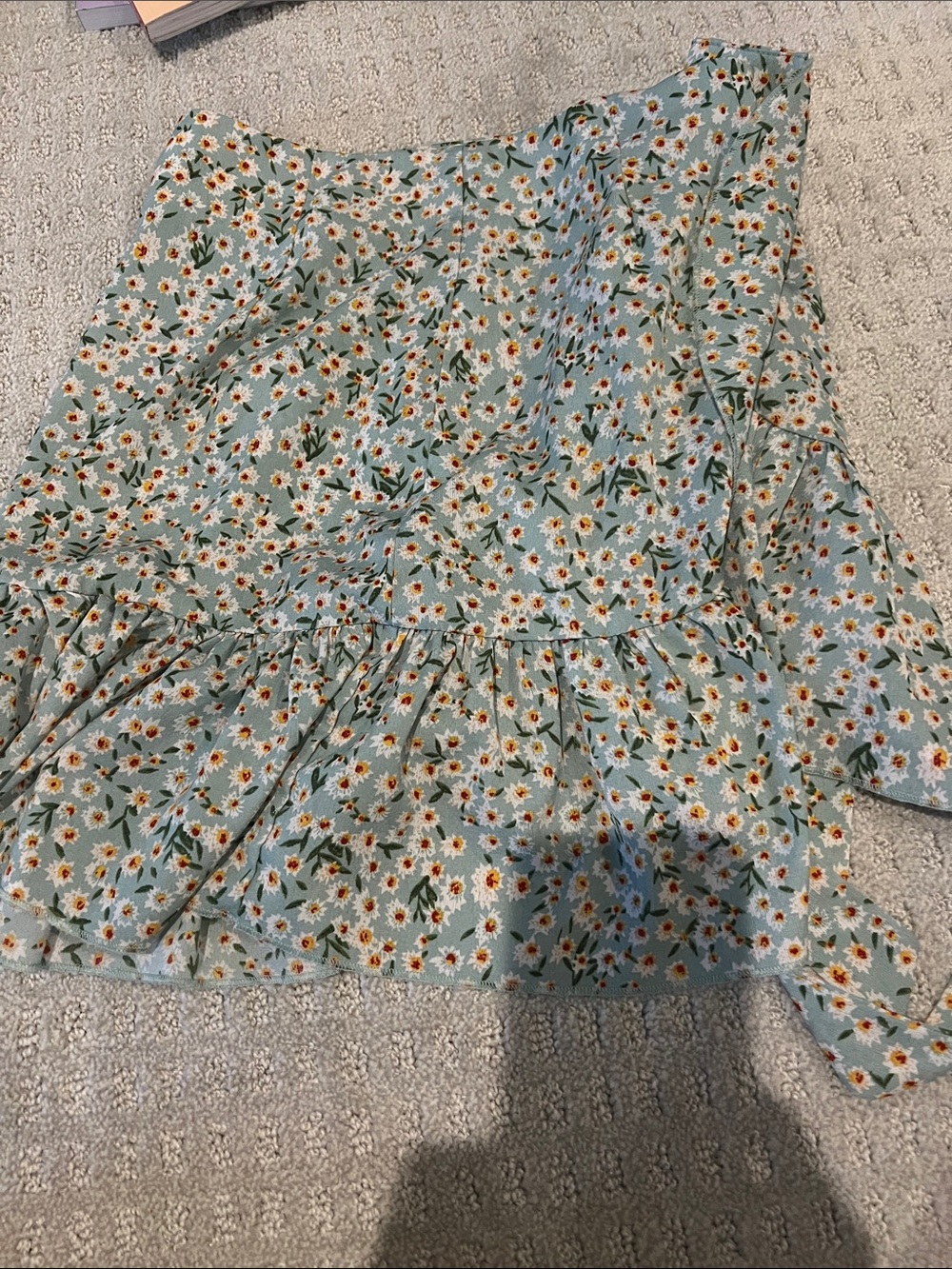 Lulu’s Daisy Ruffle Mini Skirt - Mint Green